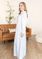 Noel White Button Up Dress