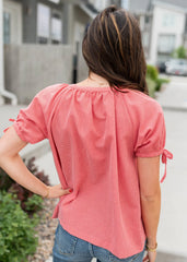 Jaydie Red Gingham Top