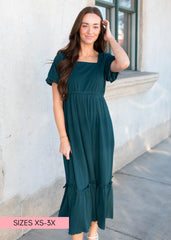 Sophia Forest Green Dress