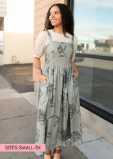 Scarlett Sage Floral Dress