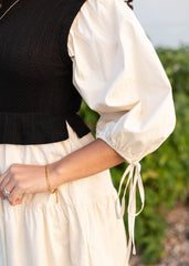 Hannah Black Sweater Vest Dress