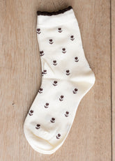 Jordan Ivory Floral Socks