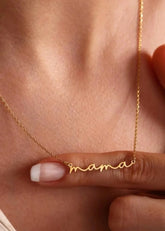 Mama 18K Gold Chain Necklace