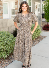 Bianca Leopard Print Dress