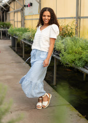 Jocelyn Ivory Textured Top