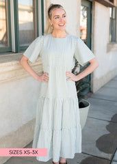 Blair Sage Gingham Dress