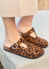 Gabby Leopard Print Clogs