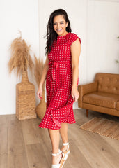 Marlee Red Polka Dot Dress