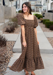 Ellie Brown Floral Ruffled Dress