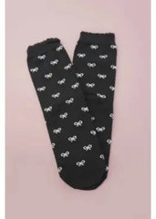 Jolene Black Bow Socks