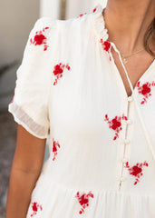 Rosa Ivory Floral Dress