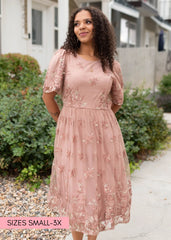 Kourtney Blush Floral Dress