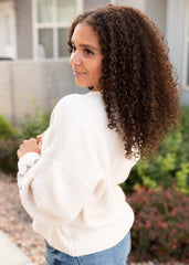 Ashlyn Pattern Cream Sweater