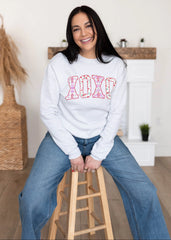 XOXO Grey Graphic Pullover