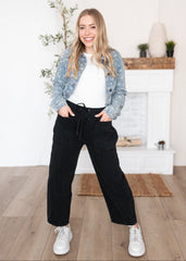 Londyn Black Drawstring Pants