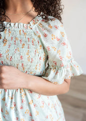 Lily Mint Floral Dress