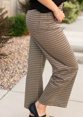 Effie Brown Houndstooth Pants