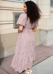 Laurel Mauve Eyelet Dress