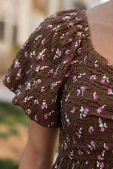 Indie Brown Floral Dress