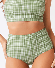 Forage Floral / Fern Gingham Reversible Ultra High-Waist Bottom