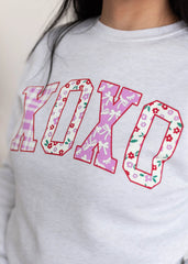 XOXO Grey Graphic Pullover
