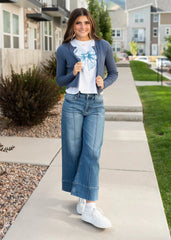 Sicily Dusty Navy Cardigan