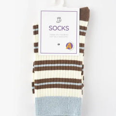 Myla Blue Striped Socks