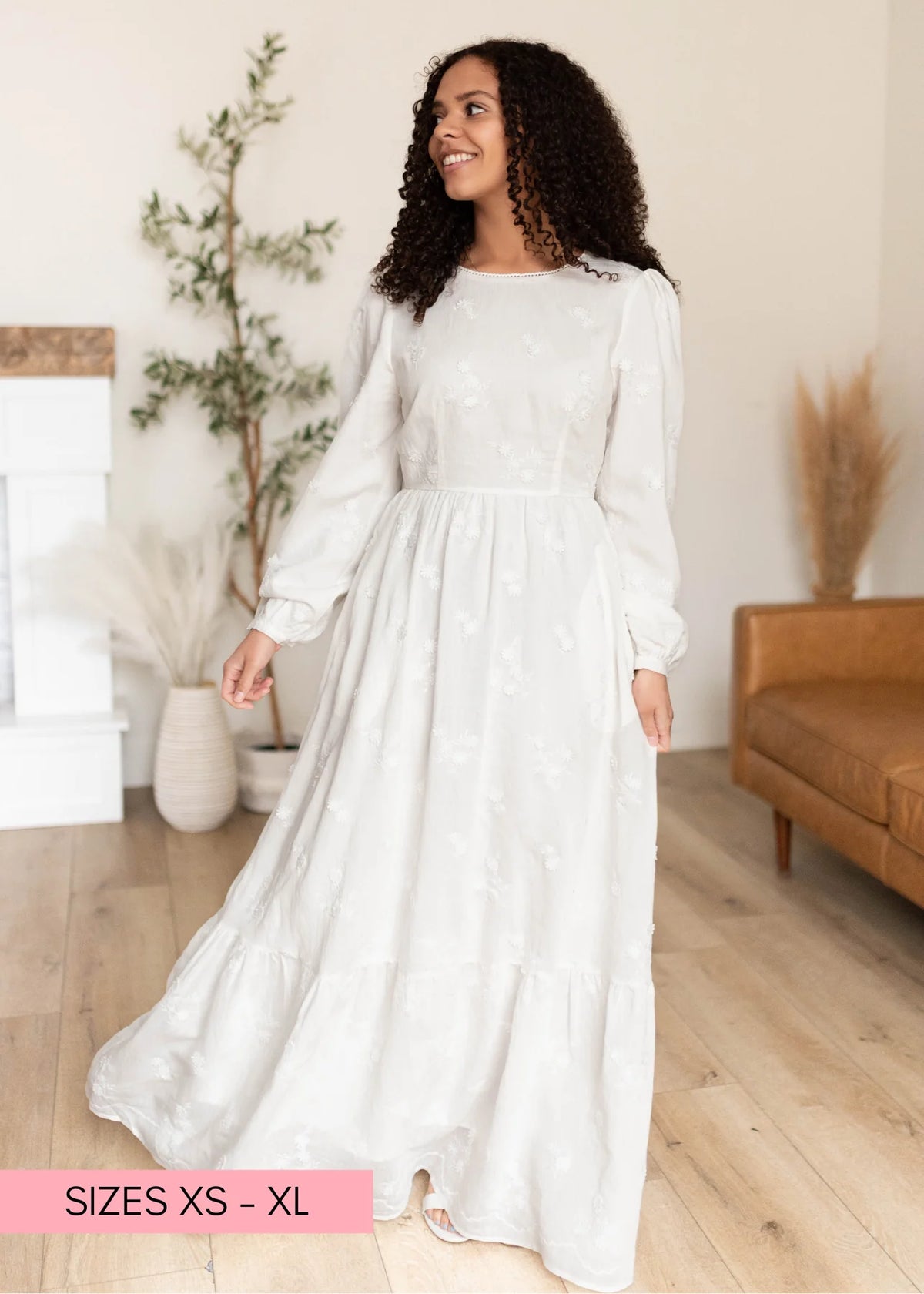 Shelby White Floral Dress