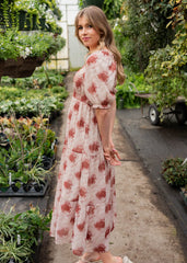 Victoria Rose Floral Tiered Dress