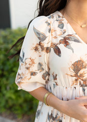 Arielle Soft Pink Floral Dress