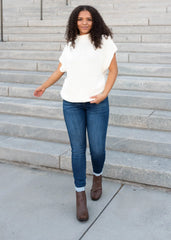 Callie Dark Mid Rise Jeans