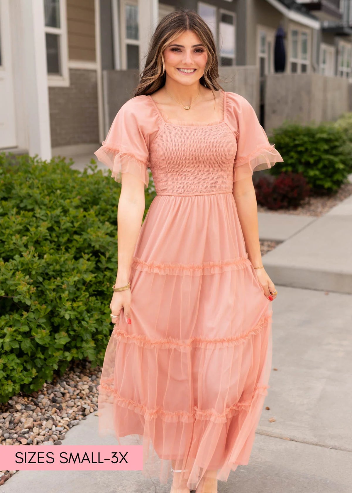 Anneli Dusty Coral Dress
