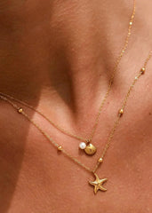 Chloe 18K Shell Starfish Necklace