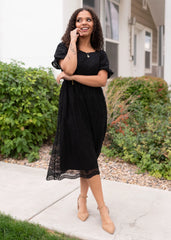 Misty Black Lace Dress
