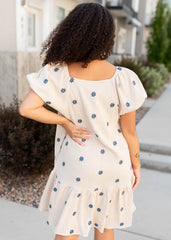 Jenelle Natural Embroidered Dress