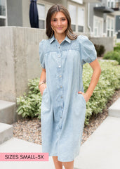 Jaycee Denim Button Down Dress