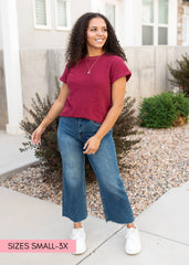 Alexis Burgundy Top