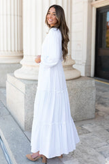 Diana White Embroidered Dress