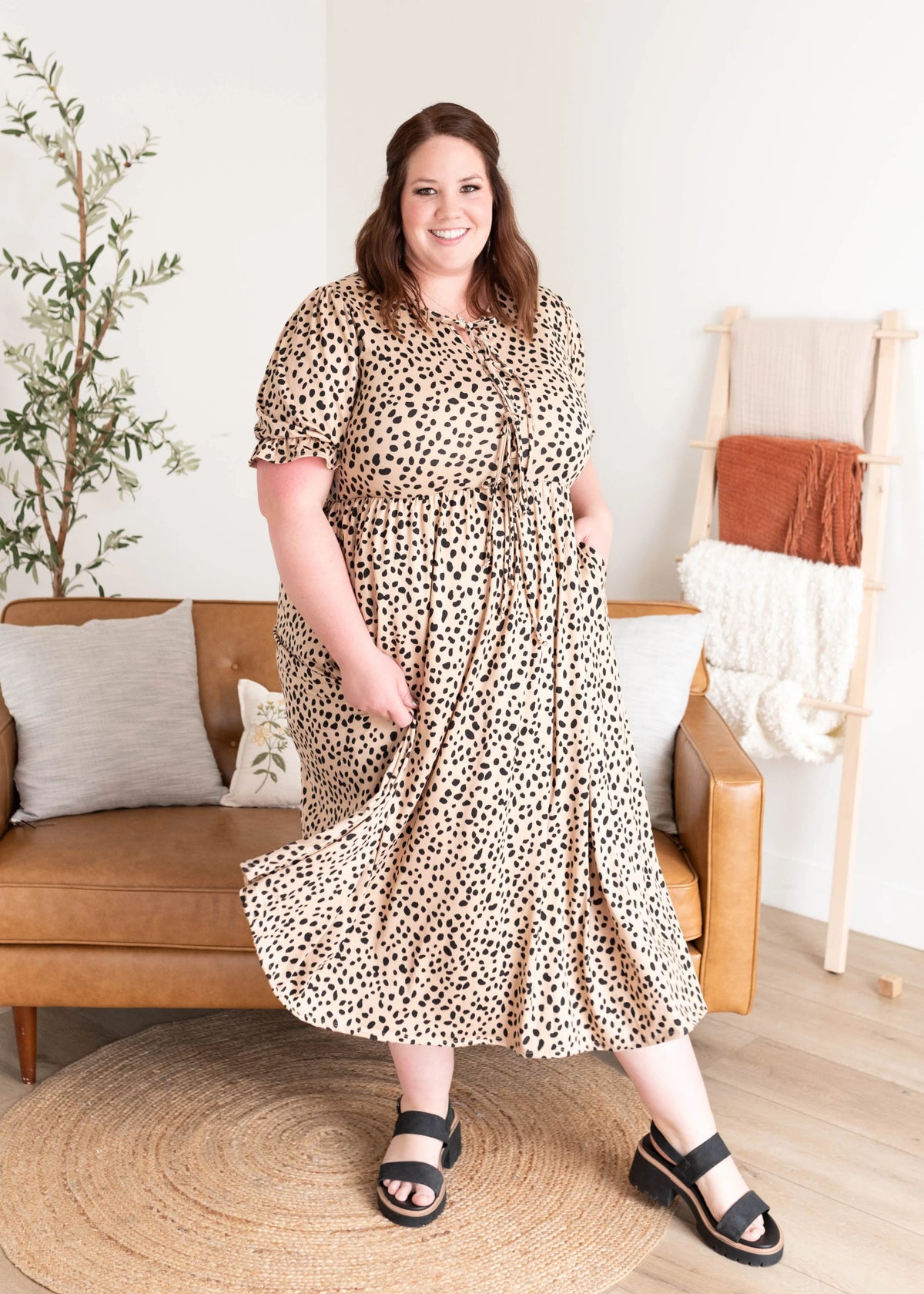 Miranda Leopard Bow Dress