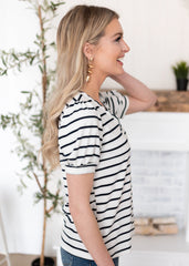 Sydney Navy Stripe Top