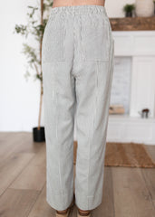 Adelyn Grey Pinstripe Pants