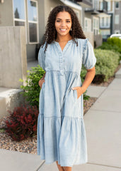 Jesse Chambray Button Down Dress