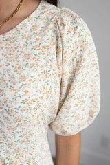 Heidi Orange Floral Dress