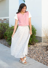 Brianna Dusty Rose Sweater Vest