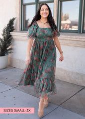 Isabella Green Tulle Dress