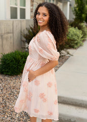 Dorothy Blush Pink Floral Dress