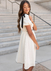 Dottie Ivory Polka Dot Dress