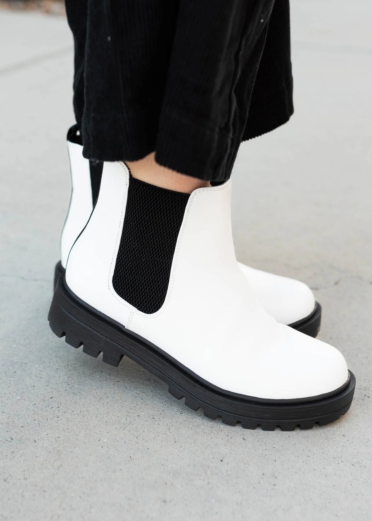 Teri White Chelsea Boots