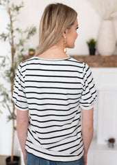 Sydney Navy Stripe Top