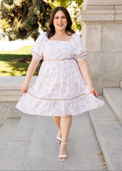 Layla Natural Floral Dress